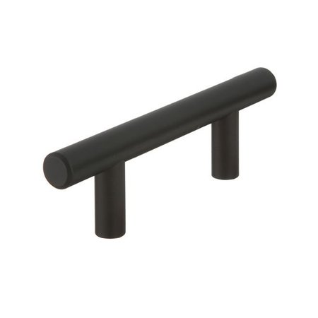 CROWN 4" Bar Cabinet Pull with 2-1/2" Center to Center Matte Black Finish CHP104BK